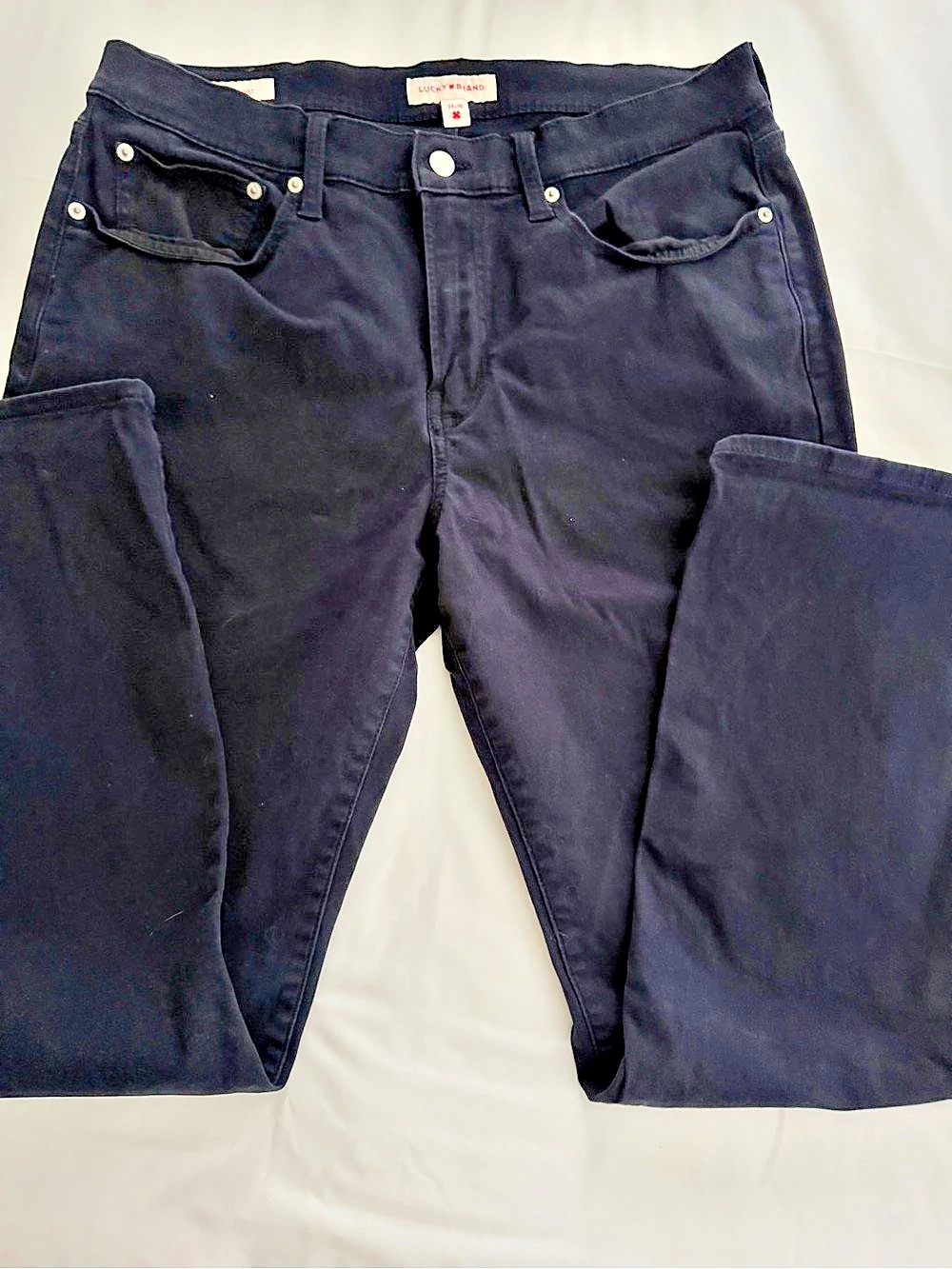 Lucky Brand Slim Straight Black Jeans Waist 34